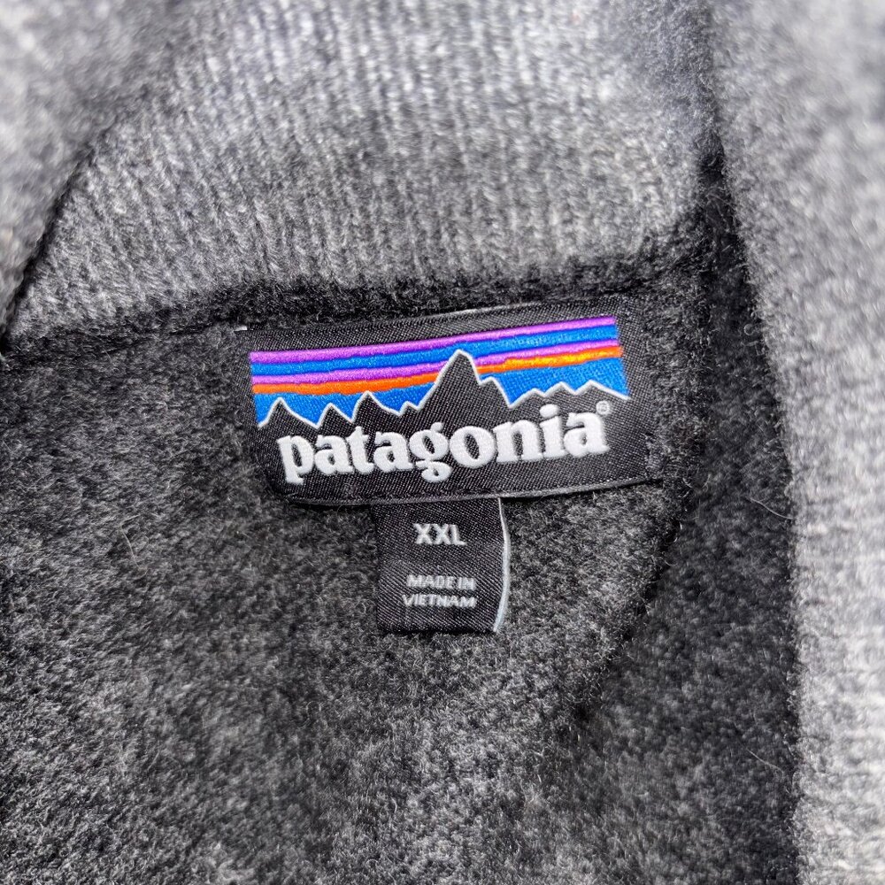 Patagonia Men's XXL Cashmere Wool Blend 1/4 Zip Knit Sweater Gray - Picture 2 of 10